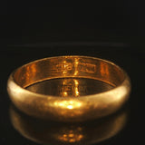 24k Pure Yellow Gold 3.7g Solid Heavy 3.8mm Band Ring Size 5.75