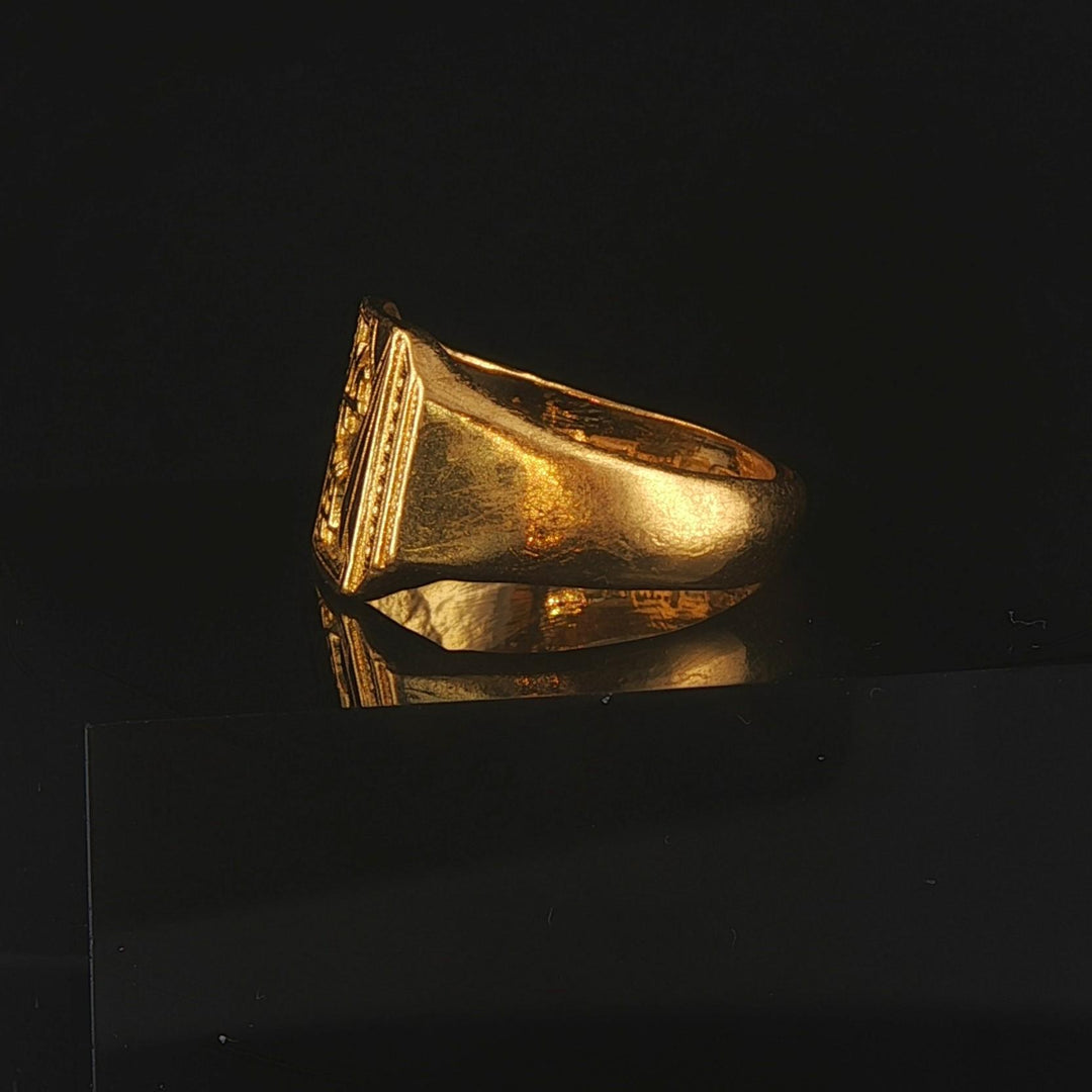 24k Pure Yellow Gold 6.9g Solid Asian Attract Wealth Wrap Band Ring Size 6.5