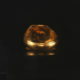 24k Pure Yellow Gold 6.9g Solid Asian Attract Wealth Wrap Band Ring Size 6.5