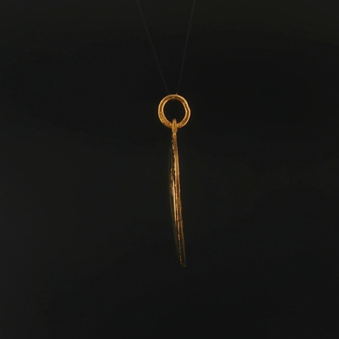 24k Pure Yellow Gold 7.4g Solid Asian Ox Zodiac Charm Pendant