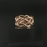 14k Yellow Gold 9.3g Solid Vintage 12mm Braided Band Ring Size 8