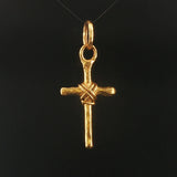 22k Yellow Gold 11.3g Solid Heavy Vintage Cross Pendant 2"