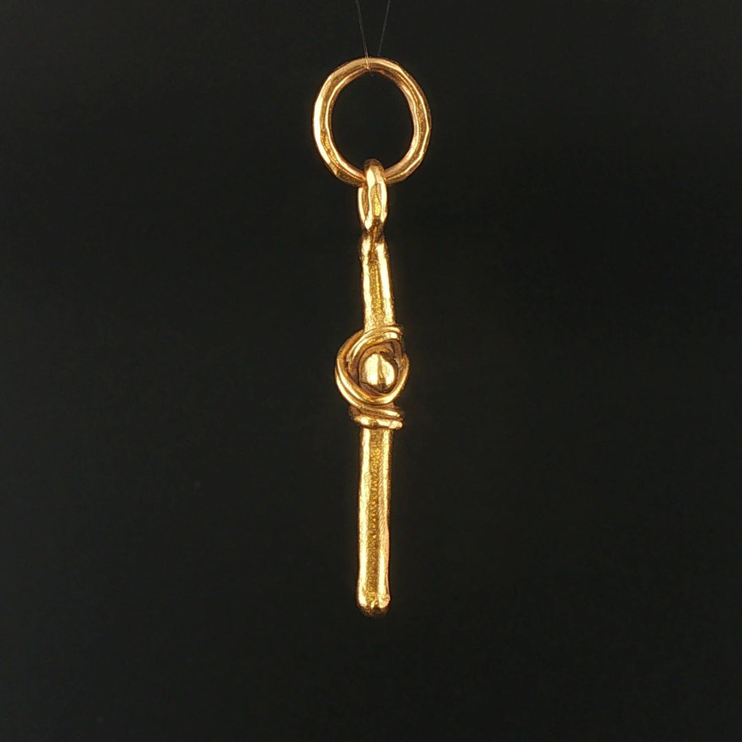 22k Yellow Gold 11.3g Solid Heavy Vintage Cross Pendant 2"