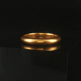 Antique 22k Yellow Gold 6g Solid 3.5mm Band Ring Size 7.5