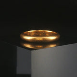 Antique 22k Yellow Gold 6g Solid 3.5mm Band Ring Size 7.5