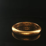 Antique 22k Yellow Gold 6g Solid 3.5mm Band Ring Size 7.5