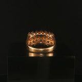14k Yellow Gold and 2cttw Diamond Ladies Cluster Ring Size 7