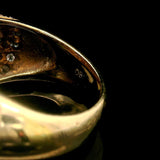 14k Yellow Gold Pearl and 1cttw Diamond Ladies Ring Size 6