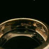 Effy 14k Yellow Gold and 1cttw Diamond Fancy Band Ring Size 7