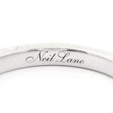 Neil Lane 14k White Gold and Diamond Ladies Band Ring Size 6.5