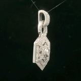 Effy Bita 14k White Gold and 0.75cttw Diamond Filigree Pendant 1.5"