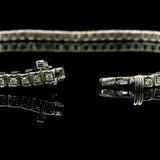 18k White Gold and Diamond 10.4g Vintage Link Bracelet 7.25"