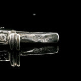 18k White Gold and Diamond 10.4g Vintage Link Bracelet 7.25"