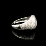 14k White Gold and Diamond Men's Vintage Ring Size 10