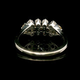 18k White Gold and 1cttw White and Yellow Diamond Ladies Ring Size 7.75
