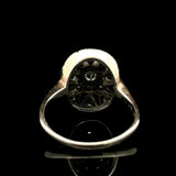 14k White Gold and 0.50cttw Diamond Ladies Intricate Ring Size 5