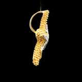 14k Yellow Gold and Diamond 3.7g Vintage Starfish Pendant