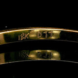 18k Yellow Gold and 0.77cttw Diamond Bangle Bracelet 6.5"