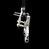 18k White Gold and 1cttw Diamond Fancy Drop Dangle Earrings 1"