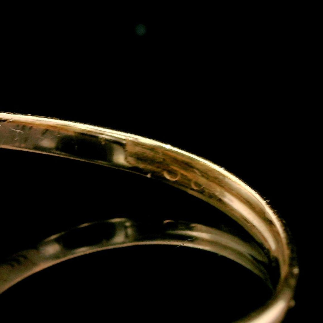 14k Yellow Gold and 0.90cttw Diamond Floral Cluster Ring Size 5.5
