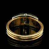 14k Yellow and White Gold Diamond 12g Heavy Men's Ring Size 12