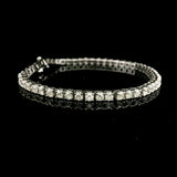 14k White Gold and 3.5cttw Diamond Tennis Bracelet 7"