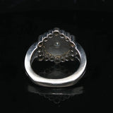 14k White Gold and 0.50cttw Bezel Set Diamond Ladies Ring Size 6
