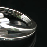 14k White Gold and 0.50cttw Bezel Set Diamond Ladies Ring Size 6