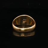 14k Yellow Gold and 0.20ct Flush Set Diamond Vintage Ring Size 6.25
