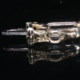 10k Yellow and White Gold 1cttw Diamond Link Bracelet 7.25"