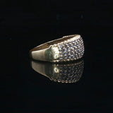 14k Yellow Gold and 1cttw Diamond Vintage Graduated Band Ring Size 9