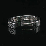 14k White Gold and 1cttw Diamond Small Hoop Earrings