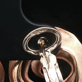 18k Rose Gold and Diamond 14.4g Heavy Vintage Floral Stud Earrings Italy