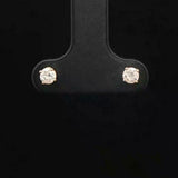 14k Yellow Gold and 0.25cttw Diamond Stud Earrings