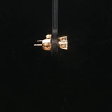 14k Yellow Gold and 0.25cttw Diamond Stud Earrings