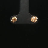 14k Yellow Gold and 0.25cttw Diamond Stud Earrings