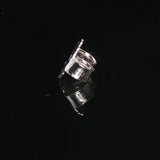 14k White Gold and 1cttw Diamond Hoop Earrings 1.25"