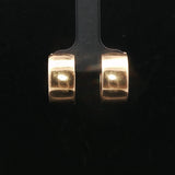 14k Yellow Gold and Diamond 10.2g Solid Huggie Earrings