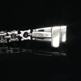 14k White Gold and 3.5cttw Diamond Vintage Tennis Bracelet Italy 6.75"