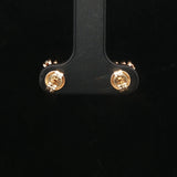 14k Yellow Gold and 1cttw Chocolate Diamond Stud Earrings