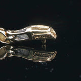 14k Yellow Gold and 1.5cttw Baguette Diamond Link Bracelet 7.25"