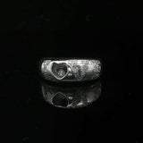 Chopard 18k White Gold and Floating Diamond Happy Love Ring Size 9