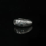 Chopard 18k White Gold and Floating Diamond Happy Love Ring Size 9