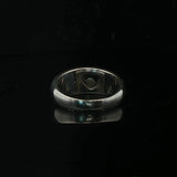 Chopard 18k White Gold and Floating Diamond Happy Love Ring Size 9