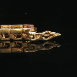 10k Yellow Gold and 2.5cttw Diamond Tennis Link Bracelet 7"