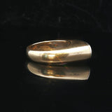 14k Yellow Gold and 0.50cttw Diamond Geometric Abstract Ring Size 6.5