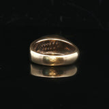 14k Yellow Gold and 0.50cttw Diamond Geometric Abstract Ring Size 6.5