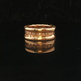 Bulgari B.zero1 18k Yellow Gold and Diamond Band Ring Size 5.5