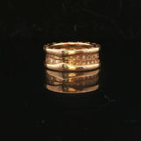Bulgari B.zero1 18k Yellow Gold and Diamond Band Ring Size 5.5