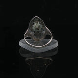 14k White Gold and Diamond Ladies Vintage Filigree Ring Size 3.5